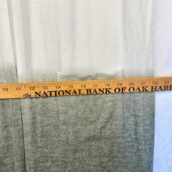 Torrid Womens Super Soft Open Front Olive Cream Long Cardigan 2X Boho Whimsigoth - Picture 8 of 11